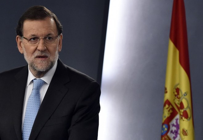 Thủ tướng Tây Ban Nha Mariano Rajoy. (Nguồn: AFP/Getty Images)