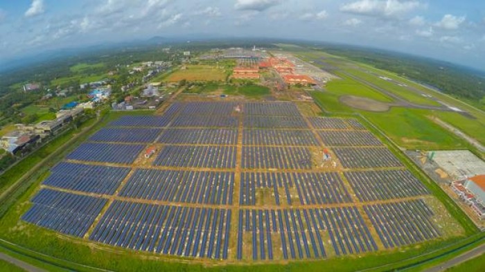 Sân bay lớn nhất Ấn Độ sử dụng điện bằng năng lượng mặt trời