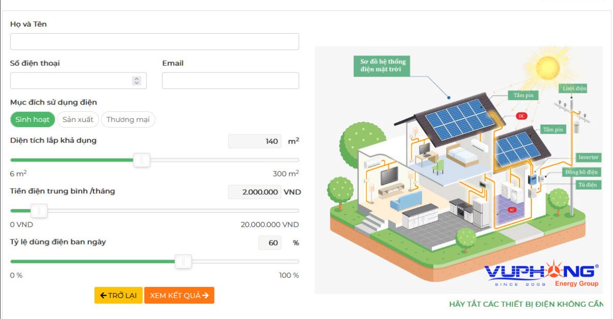 Lắp đặt điện mặt trời 20kWp