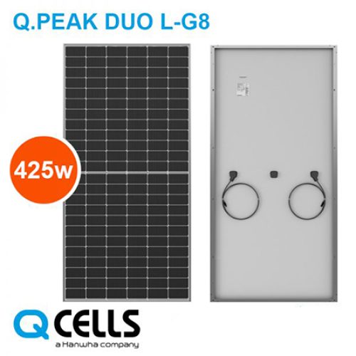 Tấm pin mặt trời 425w Hanwha Q-Cells Q.PEAK DUO L-G8.3