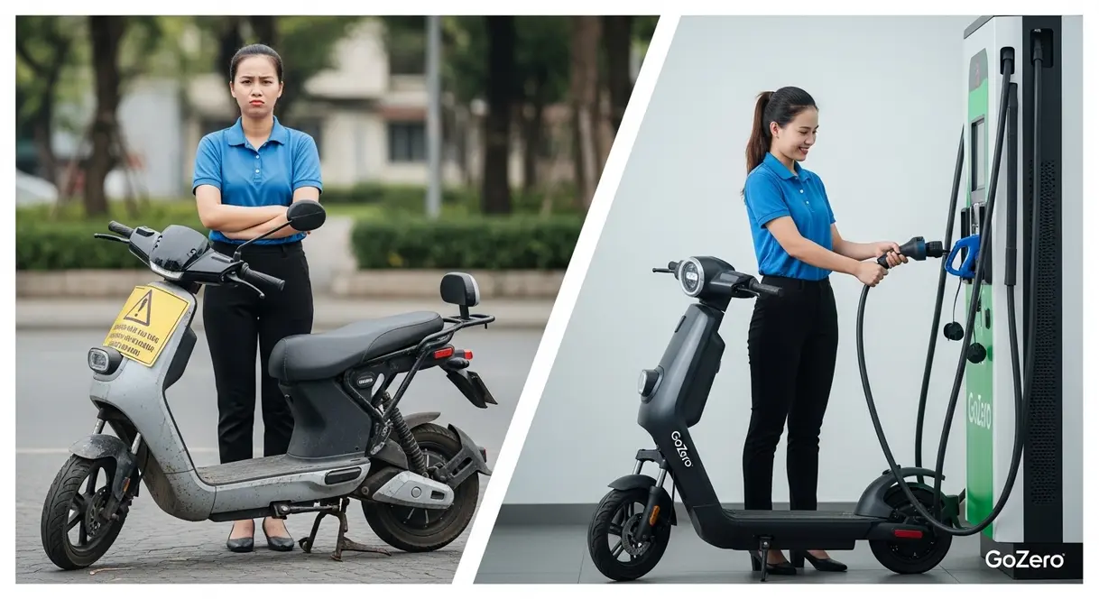 Đảm bảo uptime xe máy điện 99% cho phúc lợi nhân viên